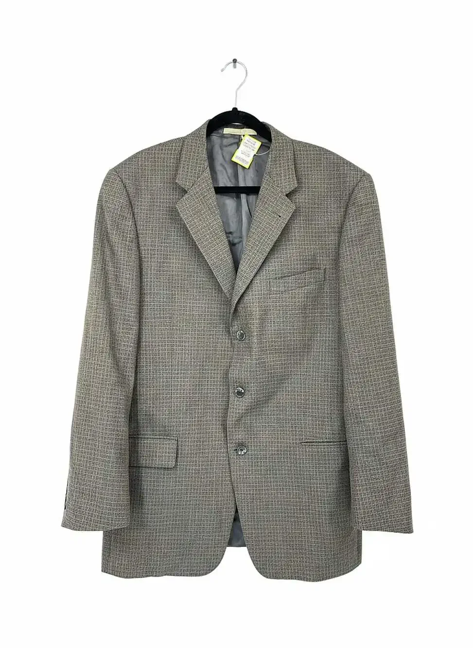 Joseph Abboud Gray Plaid Wool Blazer | Men’s 42 Regular